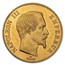 1859-A France Gold 100 Francs Napoleon III AU