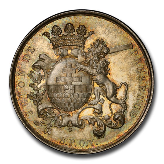 1859 Belgium Silver Jeton MS-65 PCGS 1859 Belgium Silver Jeton MS-65 PCGS