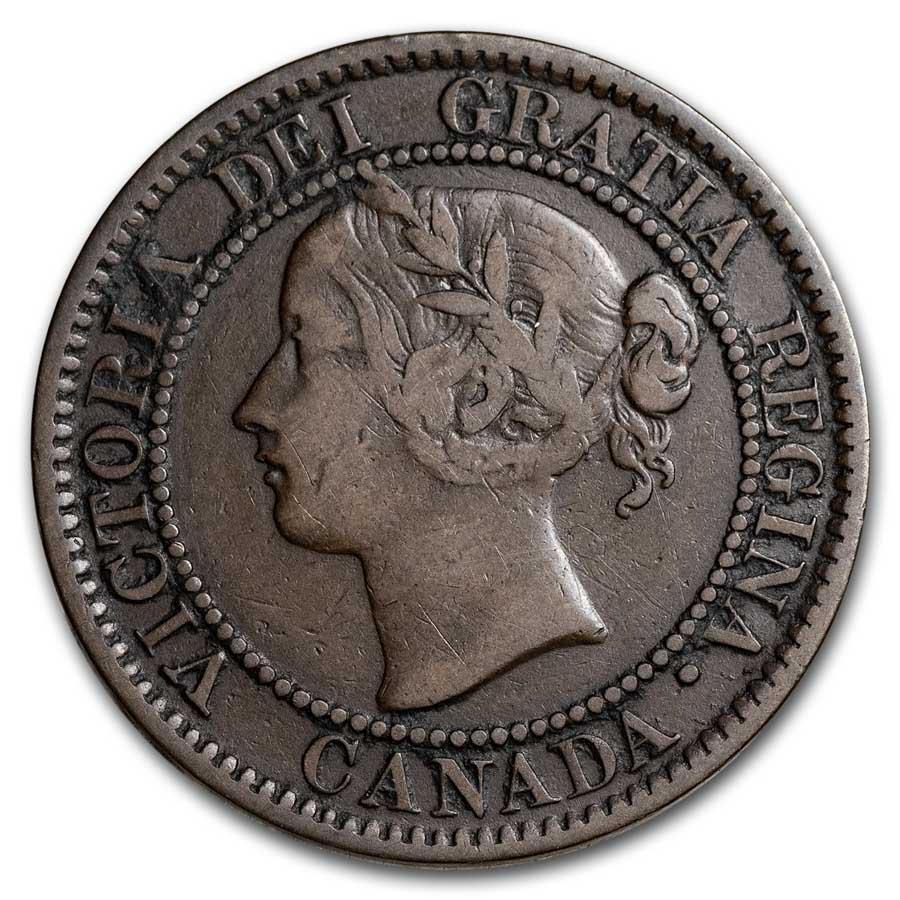 Buy 1859 Canadian Large Cent Victoria Avg Circ | APMEX