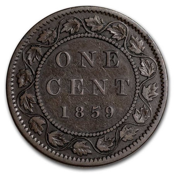 1859 Canada Large Cent Victoria Avg Circ 1859 Canada Large Cent Victoria Avg Circ