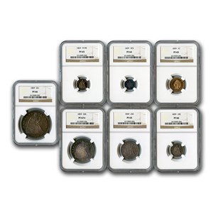 Buy 1859 Complete Proof Set - 7 Coins - Cent-Silver Dollar NGC | APMEX