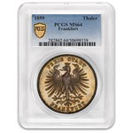 1859 Germany Silver Thaler MS-64 PCGS