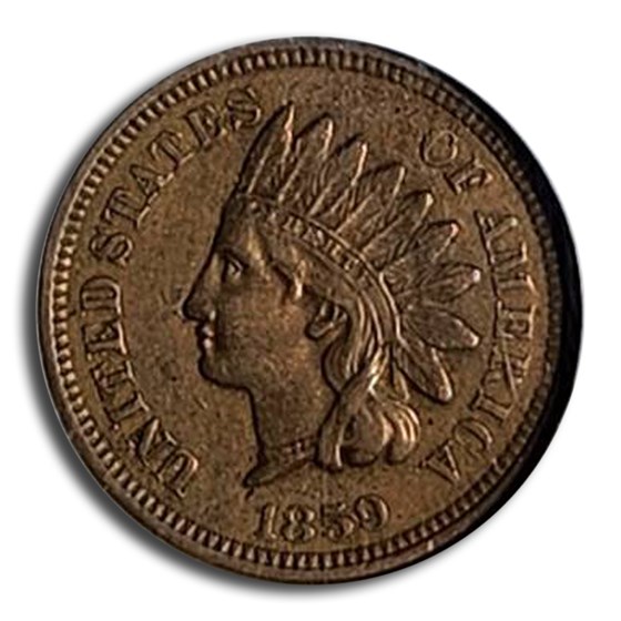 1859 Indian Head Cent AU-53 NGC 1859 Indian Head Cent AU-53 NGC