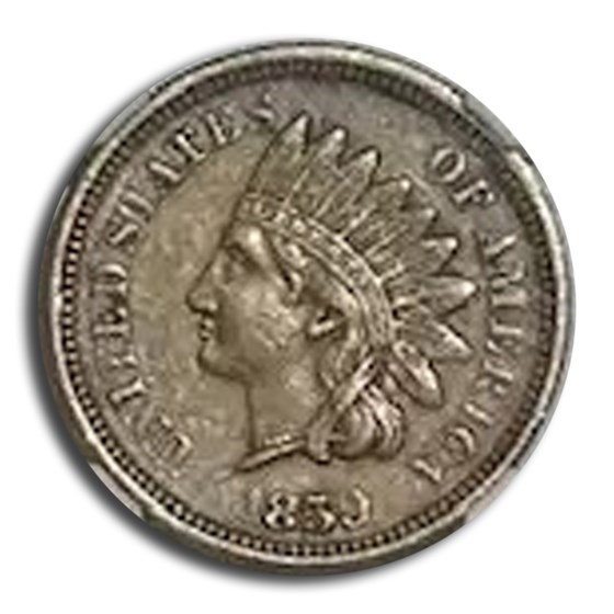 1859 Indian Head Cent AU-55 NGC 1859 Indian Head Cent AU-55 NGC