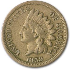 1859 Indian Head Cent Fine 1859 Indian Head Cent Fine