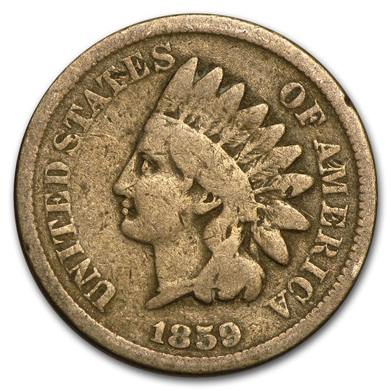 1859 Indian Head Cent Good 1859 Indian Head Cent Good
