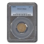 1859 Indian Head Cent MS-62 PCGS