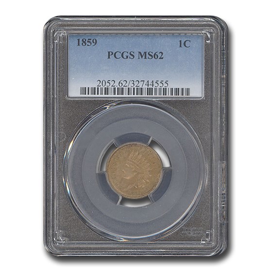 1859 Indian Head Cent MS-62 PCGS 1859 Indian Head Cent MS-62 PCGS
