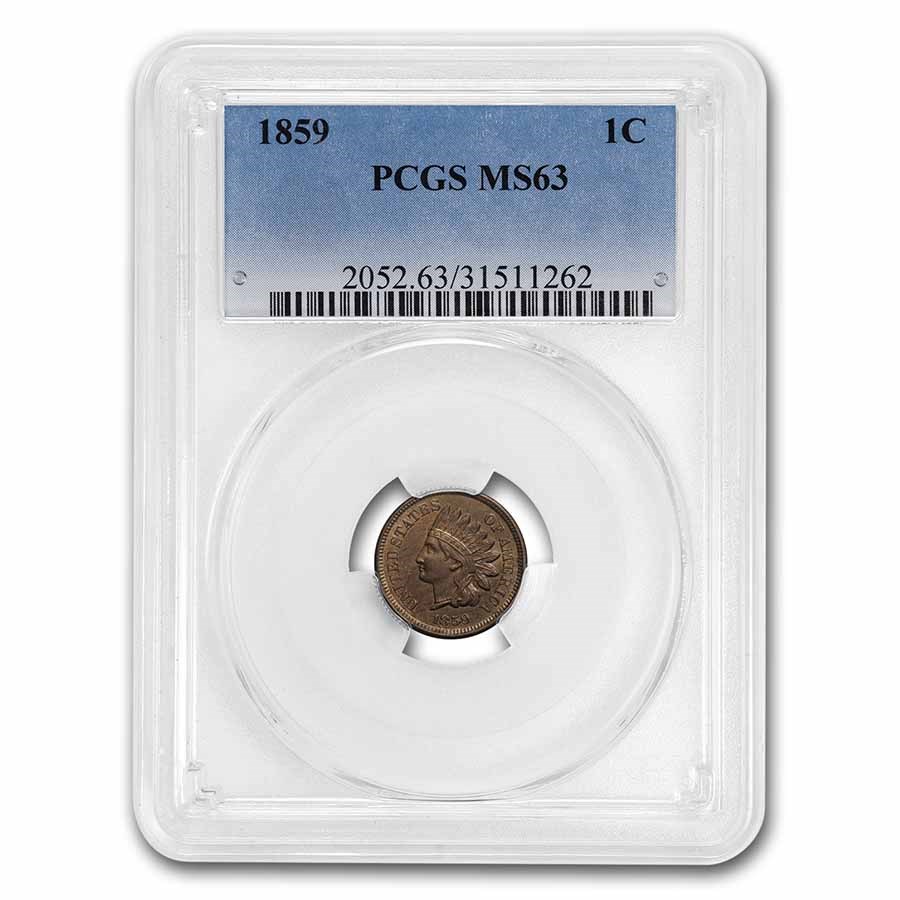 1859 Indian Head Cent MS-63 PCGS