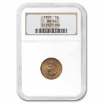 1859 Indian Head Cent MS-64 NGC