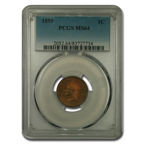 1859 Indian Head Cent MS-64 PCGS 1859 Indian Head Cent MS-64 PCGS