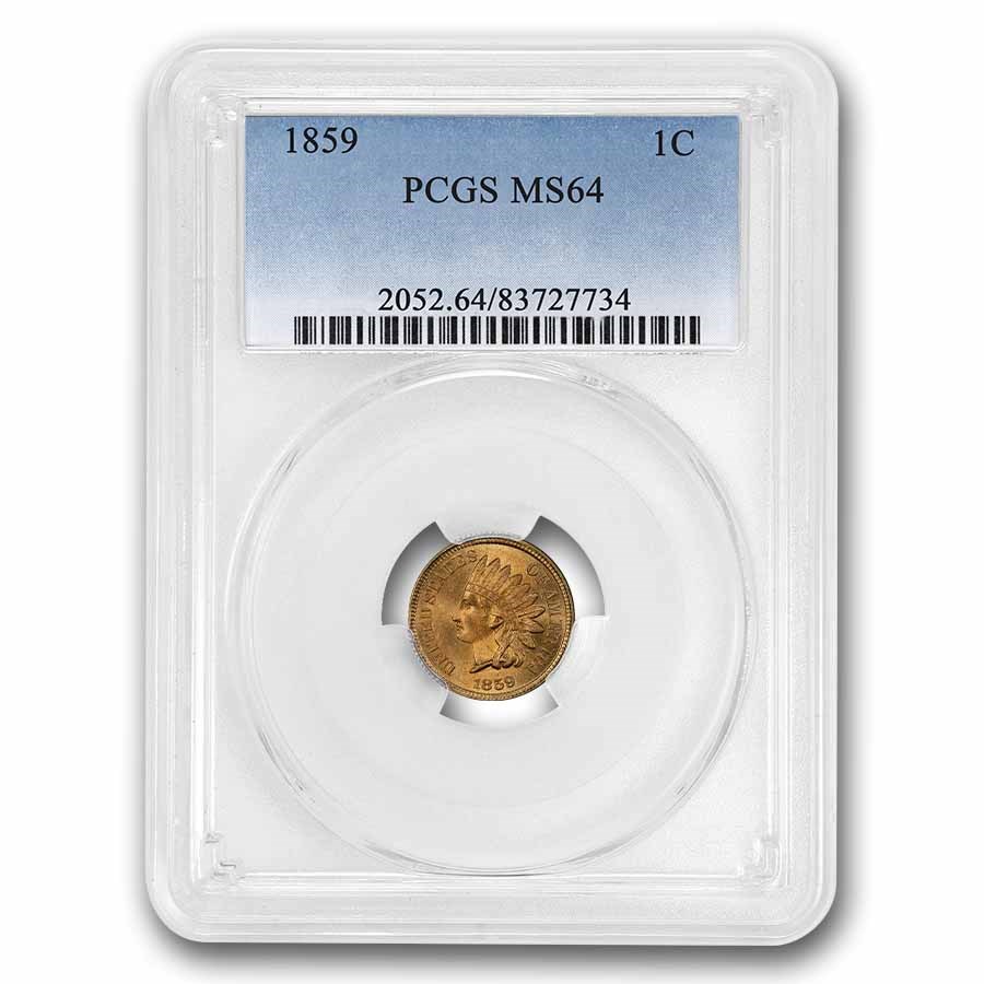 1859 Indian Head Cent MS-64 PCGS