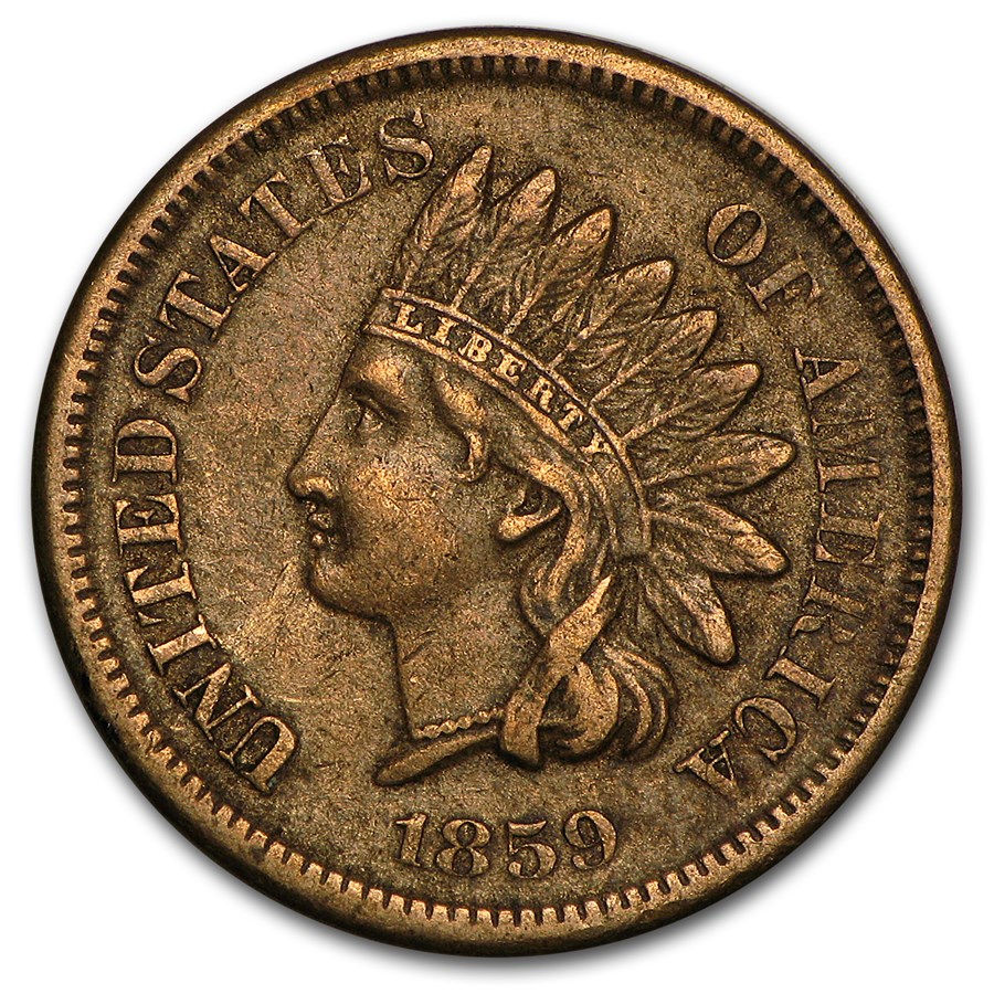 1859 Indian Head Cent VF