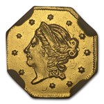 1859 Liberty Octagonal 50 Cent Gold MS-64 NGC (BG-902)