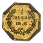 1859 Liberty Octagonal 50 Cent Gold MS-64 NGC (BG-902)