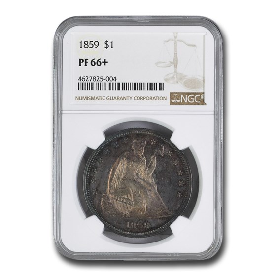 1859 Liberty Seated Dollar PF-66+ NGC 1859 Liberty Seated Dollar PF-66+ NGC