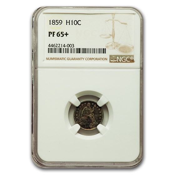 1859 Liberty Seated Half Dime PF-65+ NGC 1859 Liberty Seated Half Dime PF-65+ NGC