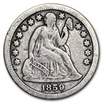 1859 Liberty Seated Half Dime VF