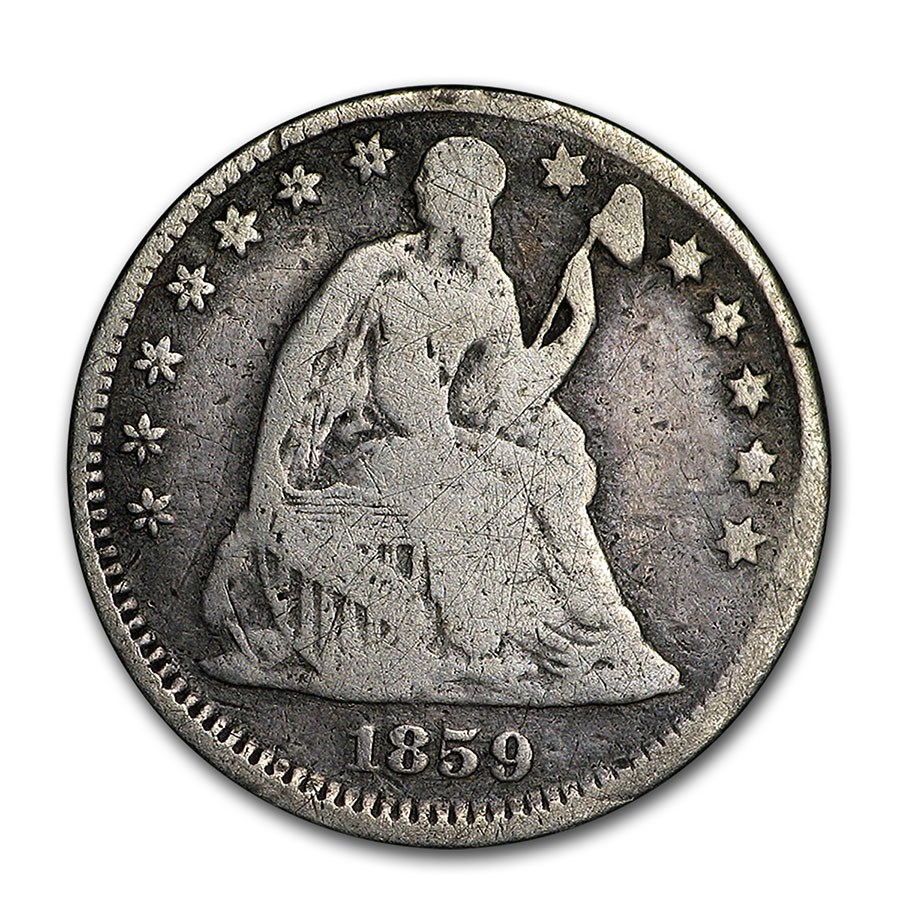 1859 Liberty Seated Half Dime VG