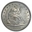 1859 Liberty Seated Half Dollar AU-55 PCGS