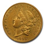 1859-O $20 Liberty Gold Double Eagle AU-55 PCGS