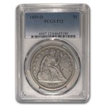 1859-O Liberty Seated Dollar Fine-12 PCGS