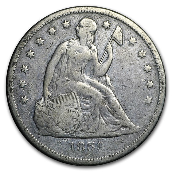 1859-O Liberty Seated Dollar Fine 1859-O Liberty Seated Dollar Fine