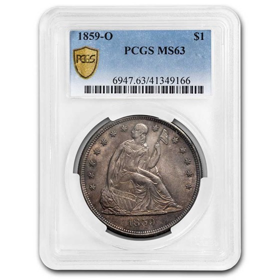 1859-O Liberty Seated Dollar MS-63 PCGS 1859-O Liberty Seated Dollar MS-63 PCGS
