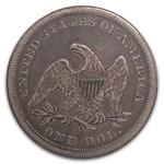 1859-O Liberty Seated Dollar VF-25 PCGS