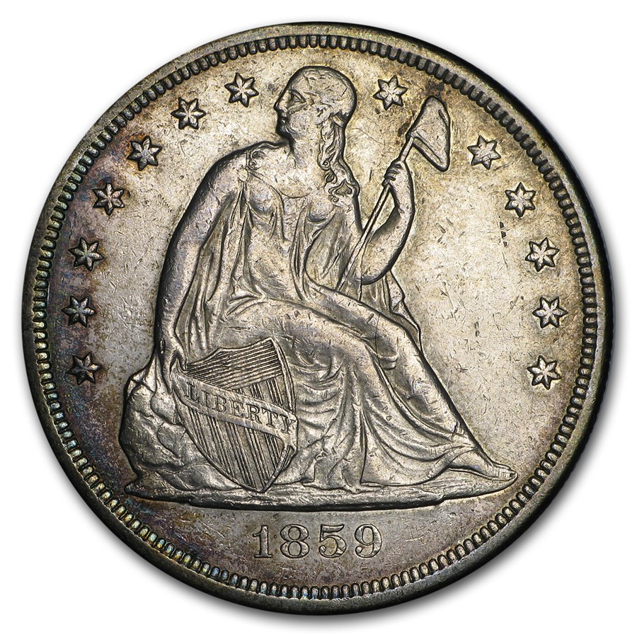 1859-O Liberty Seated Dollar XF