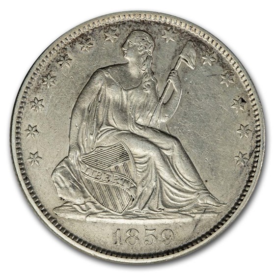 1859-O Liberty Seated Half Dollar AU 1859-O Liberty Seated Half Dollar AU