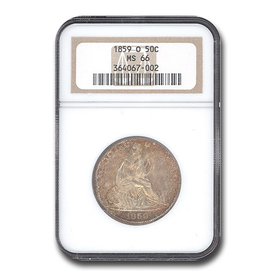 1859-O Liberty Seated Half Dollar MS-66 NGC 1859-O Liberty Seated Half Dollar MS-66 NGC