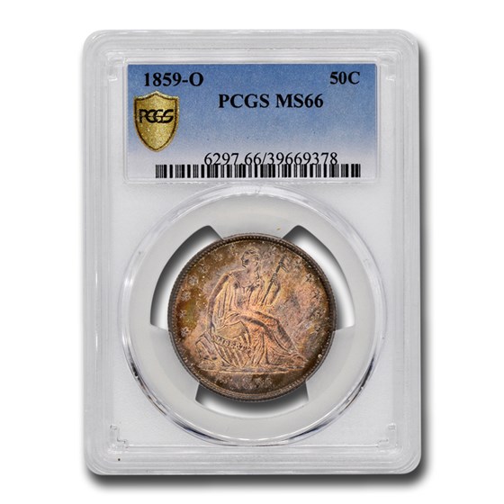 1859-O Liberty Seated Half Dollar MS-66 PCGS 1859-O Liberty Seated Half Dollar MS-66 PCGS