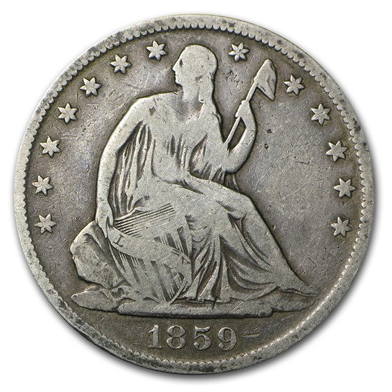1859-O Liberty Seated Half Dollar VG 1859-O Liberty Seated Half Dollar VG