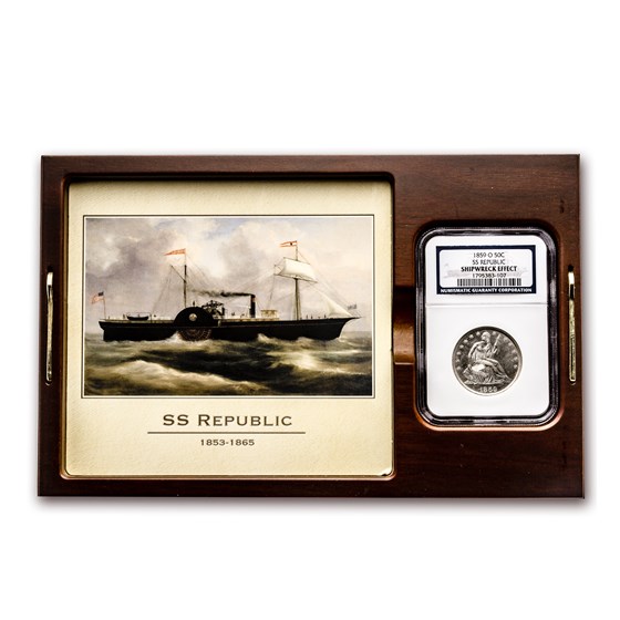 1859-O Liberty Seated Half NGC SS-Republic Shipwreck 1859-O Liberty Seated Half NGC SS-Republic Shipwreck