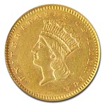 1859-S $1 Indian Head Gold AU-58 NGC