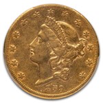 1859-S $20 Liberty Gold Double Eagle AU-50 PCGS