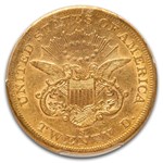 1859-S $20 Liberty Gold Double Eagle AU-50 PCGS