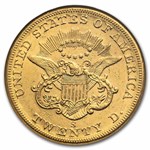 1859-S $20 Liberty Gold Double Eagle AU-55 NGC