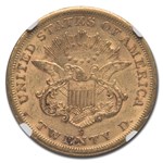 1859-S $20 Liberty Gold Double Eagle AU-58 NGC