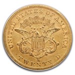 1859-S $20 Liberty Gold Double Eagle XF-40 PCGS CAC