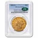 1859-S $20 Liberty Gold Double Eagle XF-45 PCGS