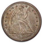 1859-S Liberty Seated Dollar MS-62 PCGS