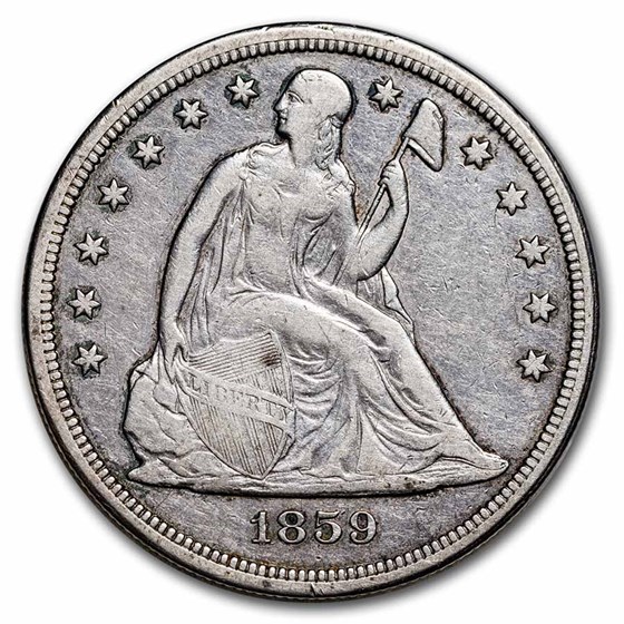 1859-S Liberty Seated Dollar VF 1859-S Liberty Seated Dollar VF