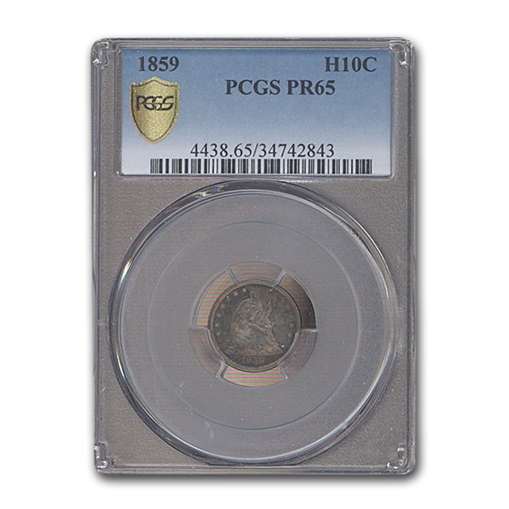 1859 Seated Liberty Half Dime PR-65 PCGS 1859 Seated Liberty Half Dime PR-65 PCGS