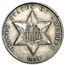 1859 Three Cent Silver XF