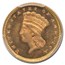1860 $1 Indian Head Gold MS-67+ PCGS CAC
