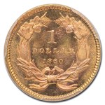 1860 $1 Indian Head Gold MS-67+ PCGS CAC