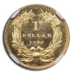 1860 $1 Indian Head Gold PF-65 Cameo NGC