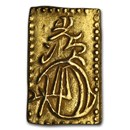 1860-1869 Japan Electrum Rectangular 2 Bu Emperor Meiji XF